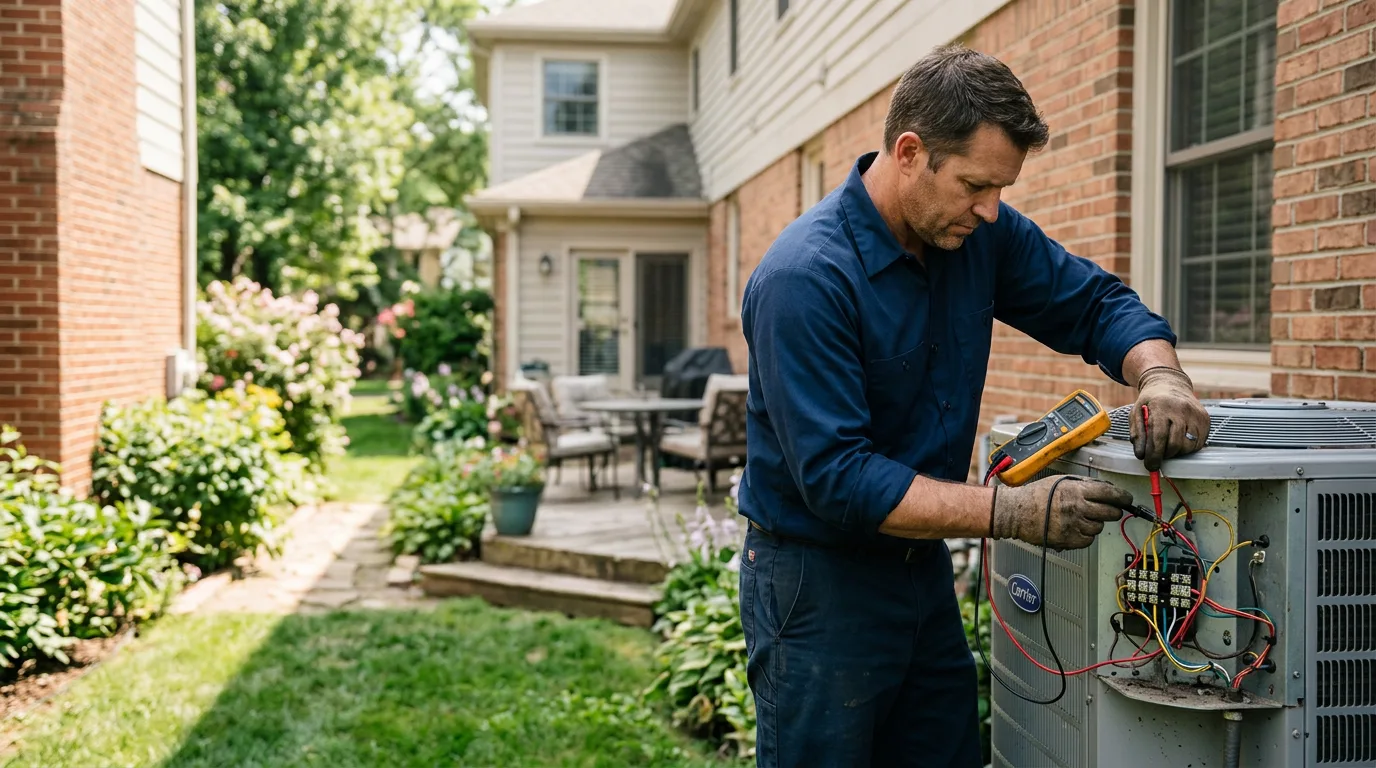 HVAC technician working near Albemarle, NC